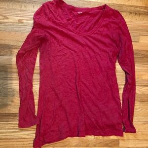 Gap Long Sleeve Red Tee. Super soft! Size XL
